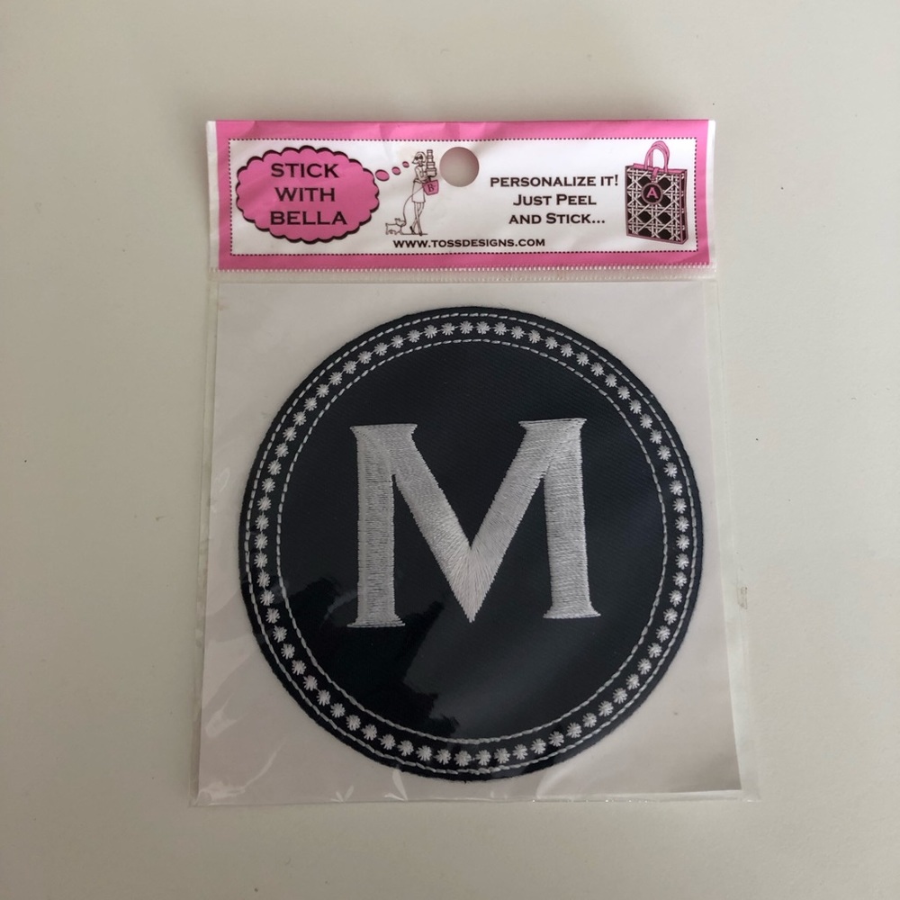 ‘M’ Embroidered Sticker (Just Peel)